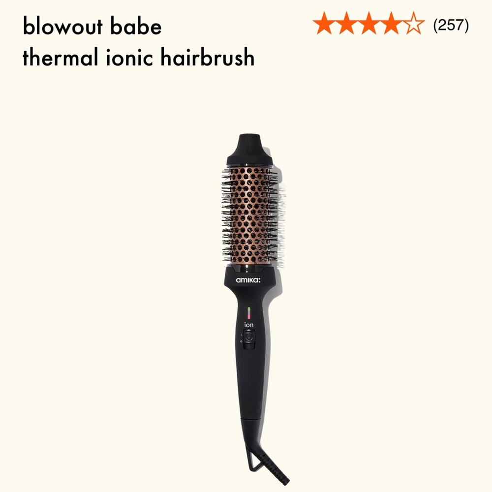 Amika Black and Copper Ionic Hairbrush